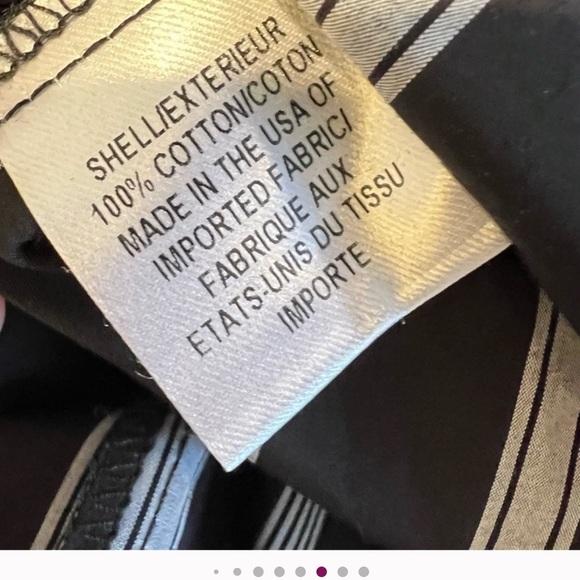 $325 Milly Ines Black and White Stipe Off-the-Shoulder Bell Sleeve Blouse - Picture 7 of 7